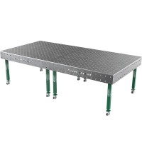 Welding table SMART - 3000x1480mm - Φ16 - Diagonal - On wheels - 12mm