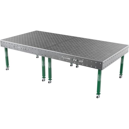 Welding table SMART - 3000x1480mm - Φ16 - Diagonal - On wheels - 12mm