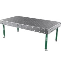 Welding table SMART - 2400x1200mm - Φ28 - 100x100mm - On wheels - 12mm