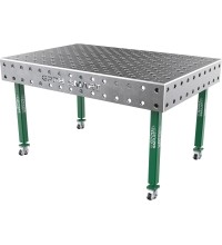 Welding table SMART - 1500x1000mm - Φ28 - Diagonal - On wheels