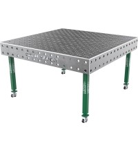Welding table SMART - 1500x1480mm - Φ28 - Diagonal - On wheels - 12mm
