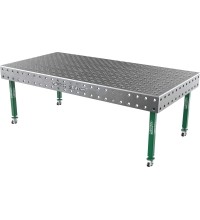 Suvirinimo stalas SMART - 2400x1200mm - Φ28 - Įstrižinė - Ant ratukų - 12mm