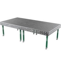 Welding table SMART - 3000x1480mm - Φ28 - Diagonal - On wheels - 12mm