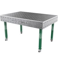 Welding table SMART - 1500x1000mm - Φ16 - 100x100mm - On wheels - 15mm