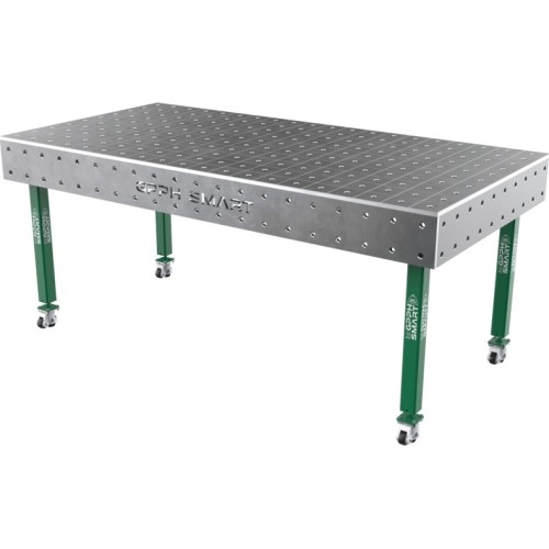 Suvirinimo stalas SMART - 2000x1000mm - Φ16 - 100x100mm - Ant ratukų - 15mm