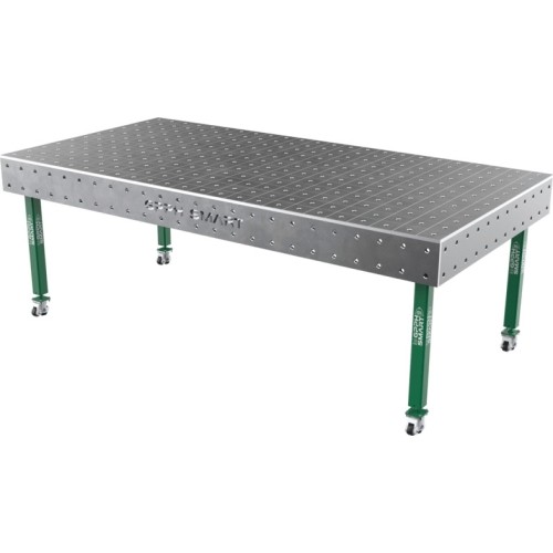 Suvirinimo stalas SMART - 2400x1200mm - Φ16 - 100x100mm - Ant ratukų - 15mm