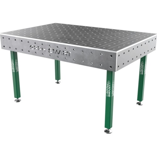 Welding table SMART - 1500x1000mm - Φ16 - 100x100mm - On feet - 15mm