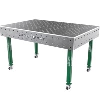 Welding table SMART - 1500x1000mm - Φ16 - Diagonal - On wheels - 15mm