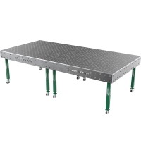 Suvirinimo stalas SMART - 3000x1480mm - Φ16 - Įstrižinė - Ant ratukų - 15mm
