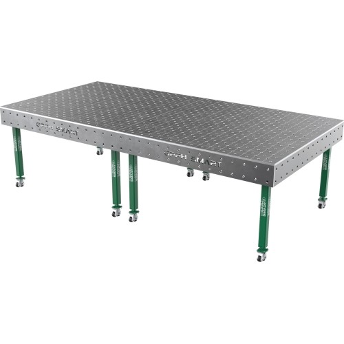 Welding table SMART - 3000x1480mm - Φ16 - Diagonal - On wheels - 15mm