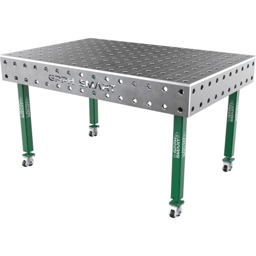 Suvirinimo stalas SMART - 1500x1000mm - Φ28 - 100x100mm - Ant ratukų - 15mm