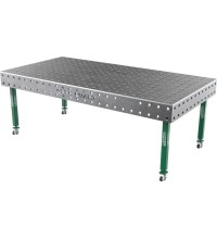 Welding table SMART - 2400x1200mm - Φ28 - 100x100mm - On wheels - 15mm