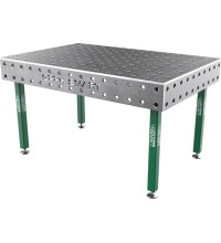 Welding table SMART - 1500x1000mm - Φ28 - 100x100mm - On feet - 15mm