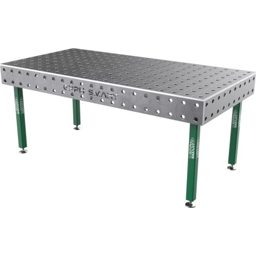 Welding table SMART - 2000x1000mm - Φ28 - 100x100mm - On feet - 15mm