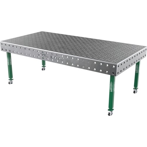 Welding table SMART - 2400x1200mm - Φ28 - Diagonal - On wheels - 15mm