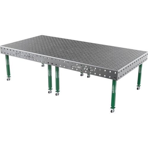 Welding table SMART - 3000x1480mm - Φ28 - Diagonal - On wheels - 15mm