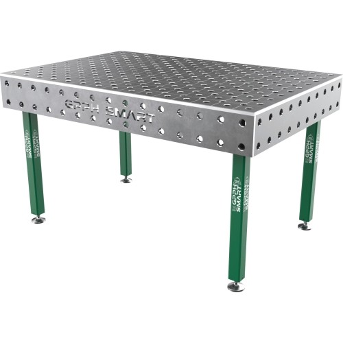 Welding table SMART - 1500x1000mm - Φ28 - Diagonal - On feet - 15mm