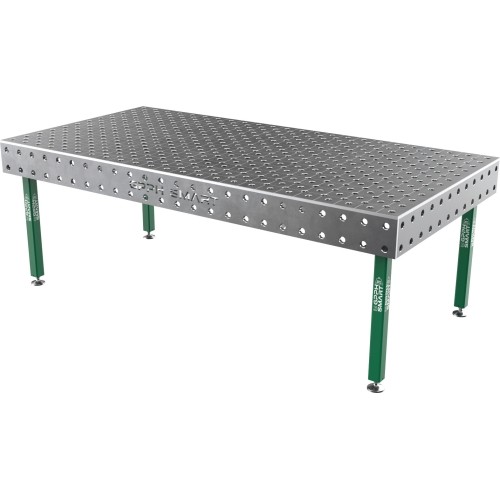 Suvirinimo stalas SMART - 2400x1200mm - Φ28 - Įstrižinė - Ant kojelių - 15mm