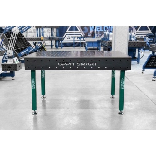 Welding table SMART - 1500x1000mm - Φ16 - 100x100mm - On feet - SMART 12 (12mm)