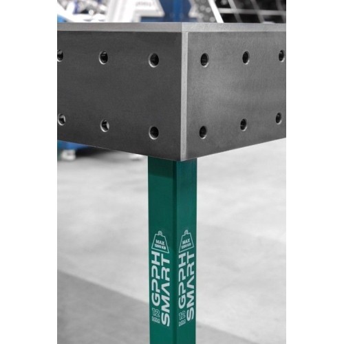 Welding table SMART - 1500x1000mm - Φ16 - 100x100mm - On feet - SMART 12 (12mm)