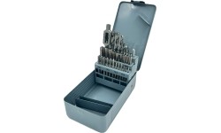Taps and drills set with tin and titan coat 29pcs, M35 HSSE