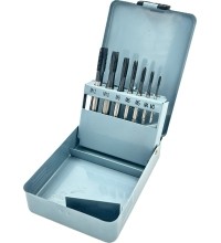 Taps set M3-M12 with TiAlN coat 7pcs, HSS M35 HSS4341