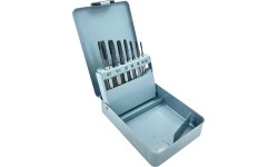Taps set M3-M12 with TiAlN coat 7pcs, HSS M35 HSS4341