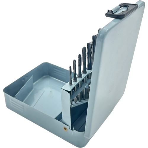 Sriegiklių rinkinys M3-M12 HSS M35 su TiAlN danga (7vnt)