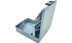Taps set M3-M12 with TiAlN coat 7pcs, HSS M35 HSS4341