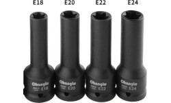 Prailginta smūginė galvutė 3/4" E-Torx - 3/4'' x E22