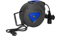 Cable reel with auto-retraction 10m 3Gx1.5mm 250V