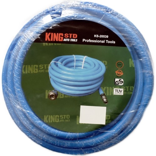 PVC air hose with quick couplers Ø10 x 16mm - Ø10 x 14mm, 20m