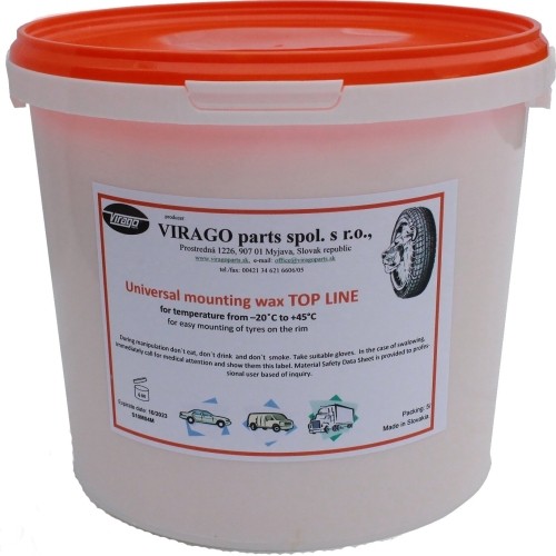 Mounting paste TOP Line WAX 5kg (orange)