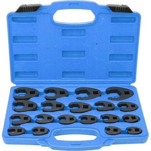 Veržliarakčių šoninių rinkinys 3/8" + 1/2" 19vnt. (8-32mm)