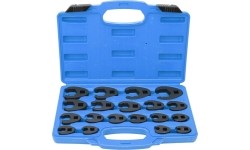Veržliarakčių šoninių rinkinys 3/8" + 1/2" 19vnt. (8-32mm)
