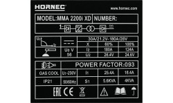 Suvirinimo aparatas HORNEC® smart MMA 2200i XD