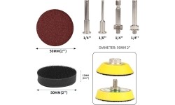 Sanding and brushing with shank set 240pcs