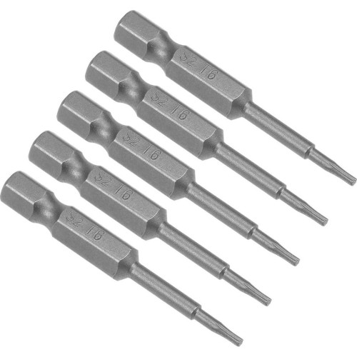1/4" (6.3mm) Dr TORX impact bit, 5pcs. - T10 x 50mm