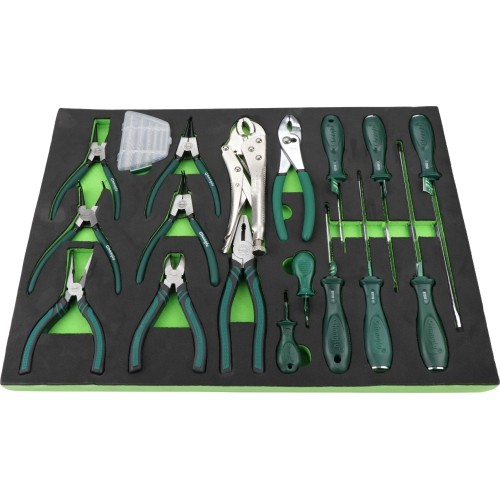 Tool tray set 330pcs (5 trays) for roller cabinet