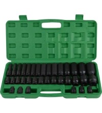 1/2" Galvučių smūginių rinkinys 8-32mm 35vnt.