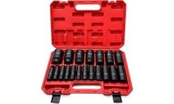 1/2" Dr. Impact socket set 19pcs (3/8" - 1-1/2") (S.A.E.)
