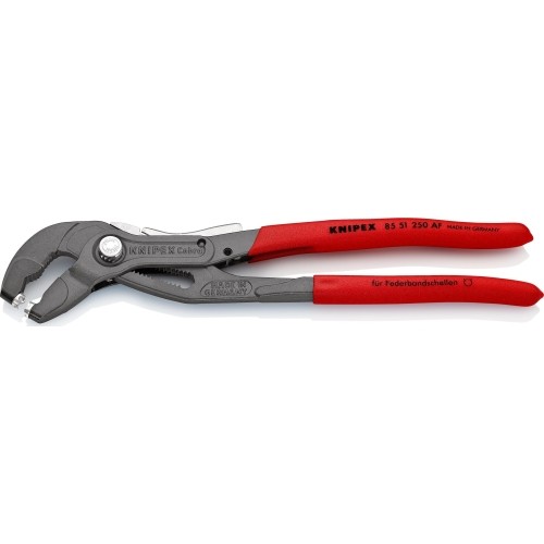 Replės spyruoklinėms sąvaržoms 250 mm KNIPEX, su užraktu ir fiksatoriumi