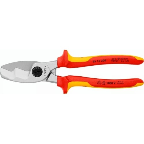 Kabelio kirpimo žirklės elektrikui VDE 200mm KNIPEX