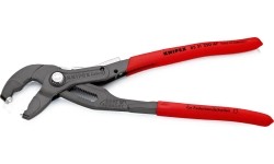 Replės spyruoklinėms sąvaržoms 250 mm KNIPEX, su užraktu ir fiksatoriumi