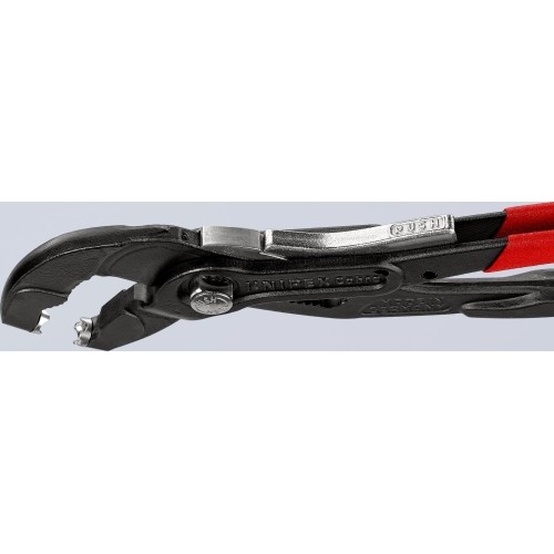 Replės spyruoklinėms sąvaržoms 250 mm KNIPEX, su užraktu ir fiksatoriumi