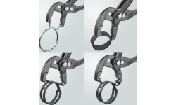 Spring hose clamp pliers 250 mm KNIPEX, with locking and retaining mechanism