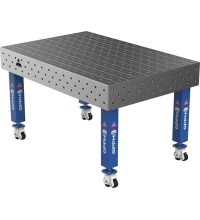 Suvirinimo stalas PRO 15 mm - 1500x1000mm - Φ16 - Įstrižinė - Ant ratukų