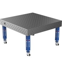 Suvirinimo stalas PRO 15 mm - 1500x1480mm - Φ16 - Įstrižinė - Ant ratukų