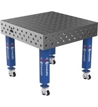 Suvirinimo stalas PRO 15 mm - 1000x1000mm - Φ28 - Įstrižinė - Ant ratukų