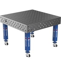 Suvirinimo stalas PRO 15 mm - 1200x1200mm - Φ28 - Įstrižinė - Ant ratukų